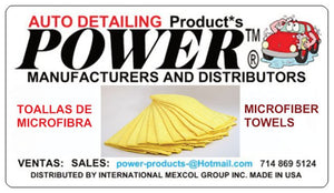 TOALLAS AMARILLAS DE MICROFIBRA /  YELLOW MICROFIBER TOWELS